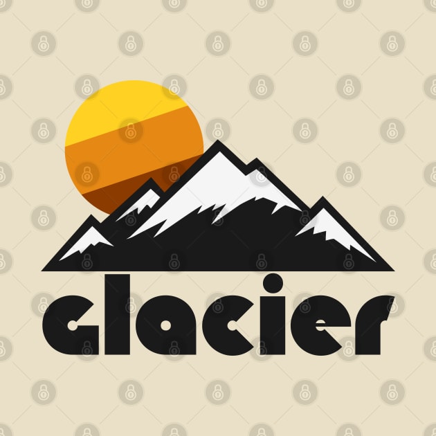 Retro Glacier ))(( Tourist Souvenir National Park Design by darklordpug