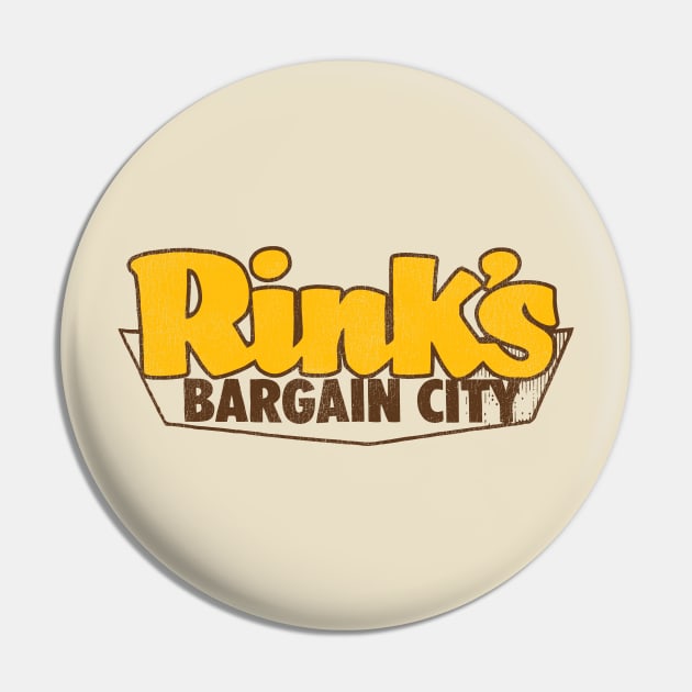 Rink's Bargain City Retro Defunct Cincinnati Discount Store Pin by darklordpug
