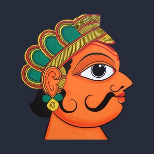 Man's face, face of man, male face, mustache face, king face, indian art T-Shirt