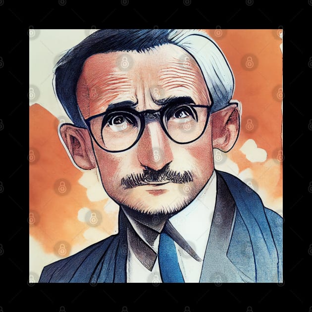 Friedrich A Hayek | Anime style portrait by Classical