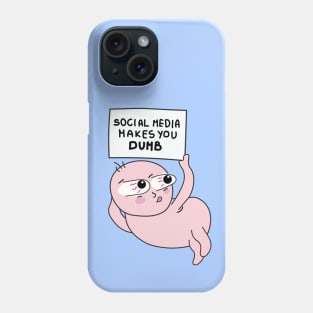 Social media seriously harms your mental health Phone Case