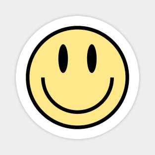 Smiley Face in Yellow Magnet