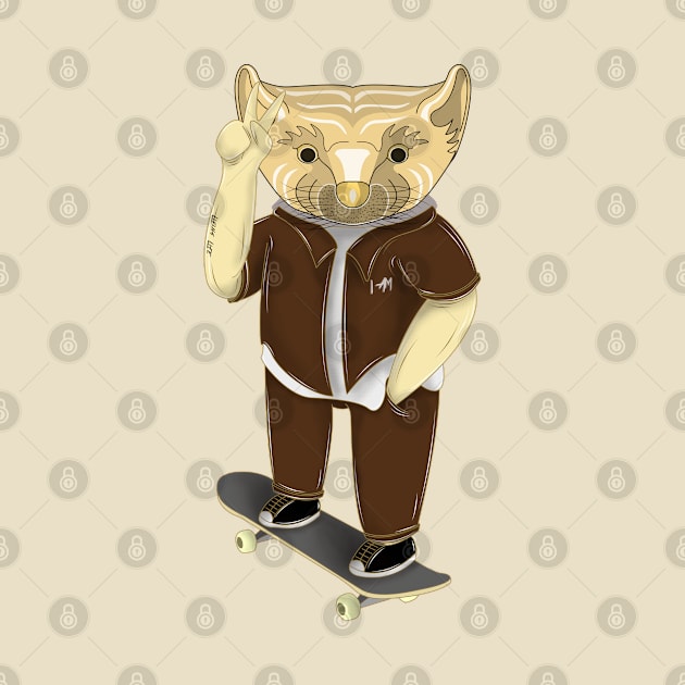 skateboarder pine marten by dwalikur