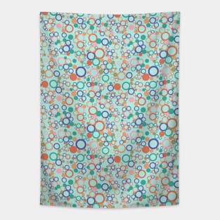 Pastel Circle Pattern Tapestry