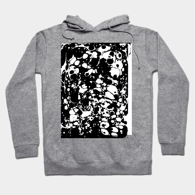 black and white paint splatter hoodie