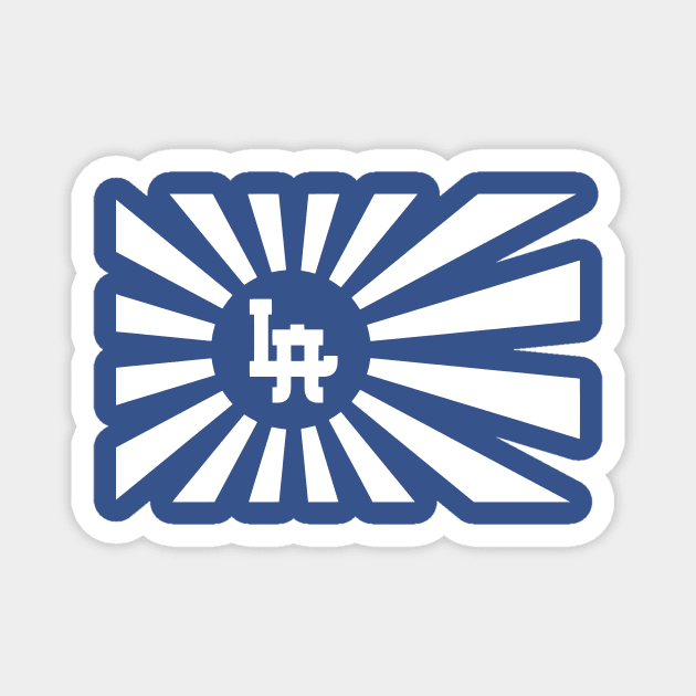 Dodgers Japanese War Flag Magnet by Throwzack