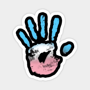 Trans Handprint Pride Magnet