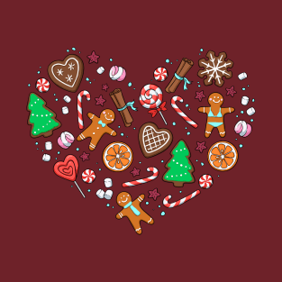 christmas heart T-Shirt