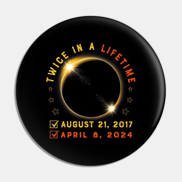 Twice In A Lifetime Solar Eclipse 2024 Total Eclipse Pin by klei-nhanss