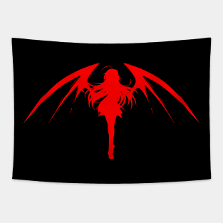 Demon Girl - Red V Tapestry