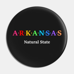 Arkansas, USA. Natural State Pin