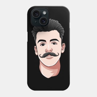 Handlebar Mustache Man Hipster Facial Hair Phone Case