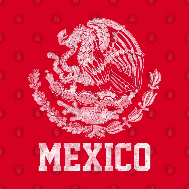 Mexico / Faded Vintage-Style Flag Design by DankFutura