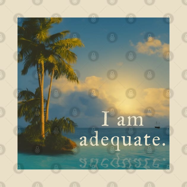 Our Flag Means Death postcard - I am adequate. by jadbean