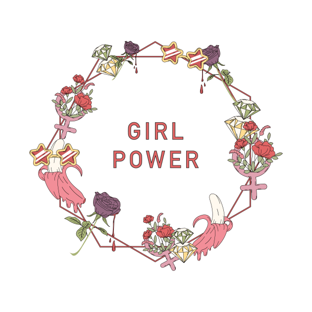 girl power everything - girl struggle - girl power - super girl by iambolders