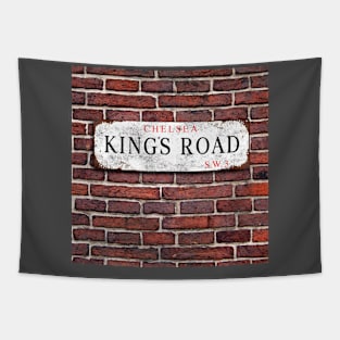 King's Road Chelsea Street Sign Tapestry