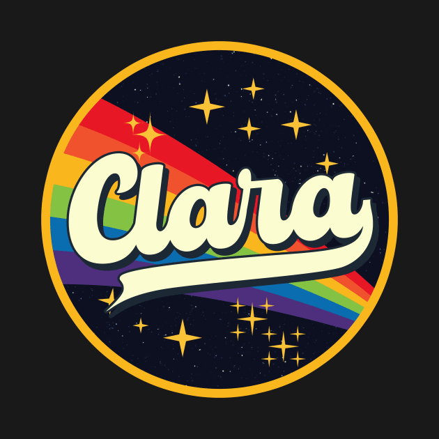 Clara // Rainbow In Space Vintage Style by LMW Art