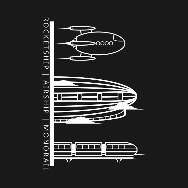 ROCKETSHIP | AIRSHIP | MONORAIL by NoirPineapple