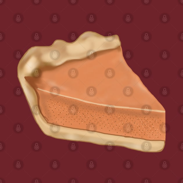 A Slice of Pie- Pumpkin Pie by tesiamarieart