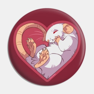 Heart Rat: Albino Pin