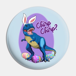 Happy Easter Bunny Dinosaur T Rex Pin