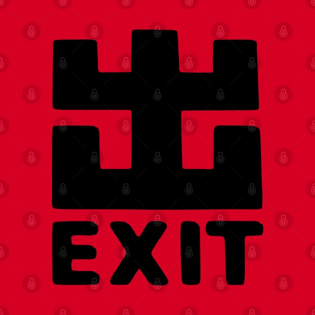 Exit Sign Rave by badlydrawnbabe