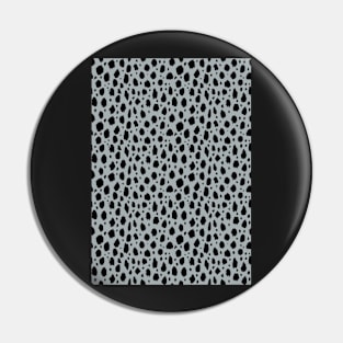 Grey and black Spot Dalmatian Pattern Pin