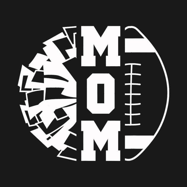 Cheer Football Cheerleading Mom Of Both Game Day Vibe by everetto