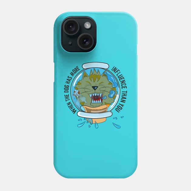 cat into a fishbolw Phone Case by HarlinDesign