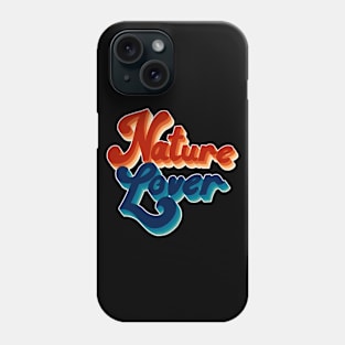 Retro Nature Lover Font Design Phone Case