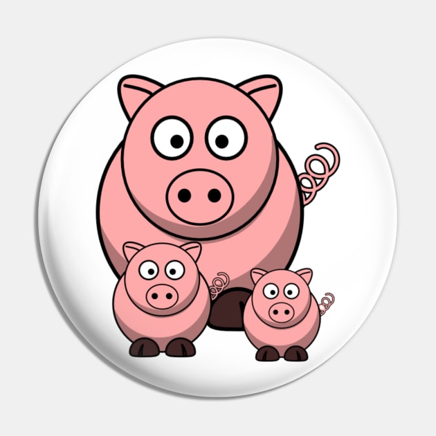 Mamma and Baby Pigs 2 Pin by longford