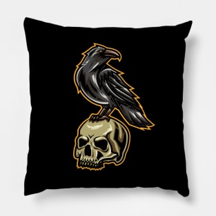 Crow's Skull Pillow