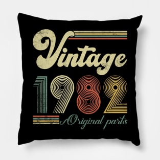 Vintage 1982 42nd Birthday Gift Men Women 42 Years Old Pillow