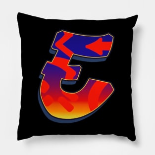 Letter E - Night Sky Pillow