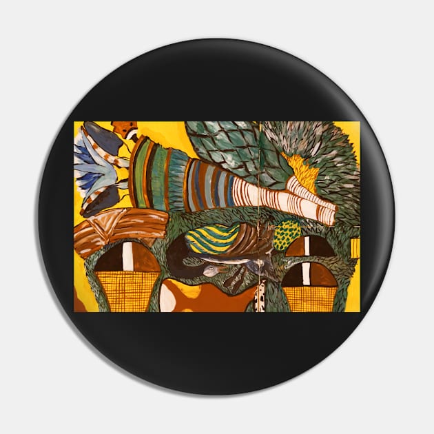 Egyptian Art Pin by SHWILDLIFE