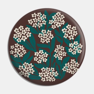 Delicate blooms in green and brown Pin