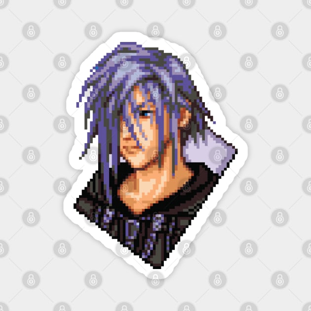 Organization XIII Zexion Pixel Art Magnet by inotyler