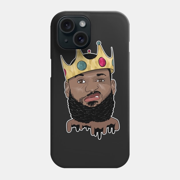 King James - Cartoon Crown Phone Case by WalkDesigns