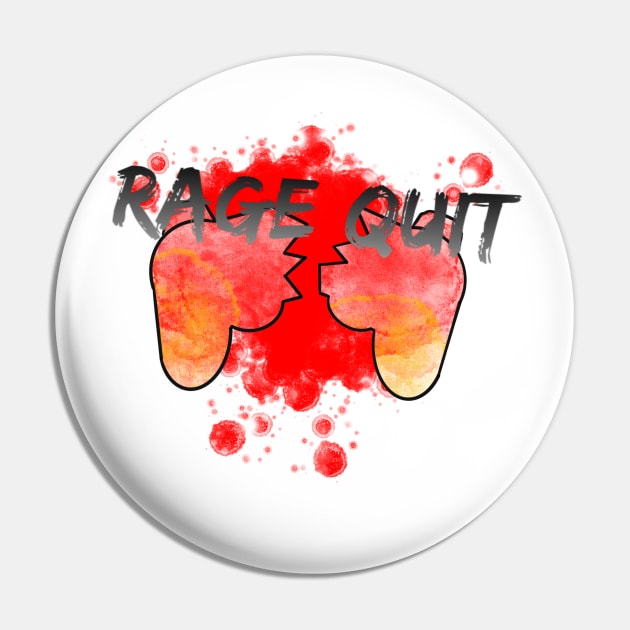 Rage Quit Pin by Gavlart