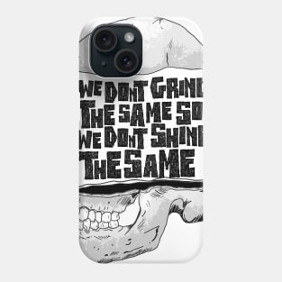 NEW Grind DIfferent T Shirt - skull - black tshirt Phone Case