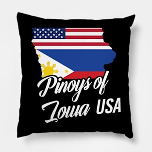 Filipinos of Iowa Design for Proud Fil-Ams Pillow