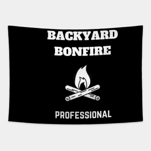 Backyard Bonfire Professional Tapestry