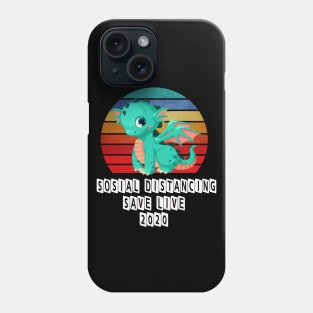 Cute Dinosaurus Save Live Retro Phone Case