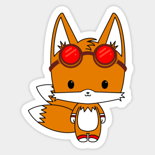 Hyper Super Tails Retro Cute Sticker