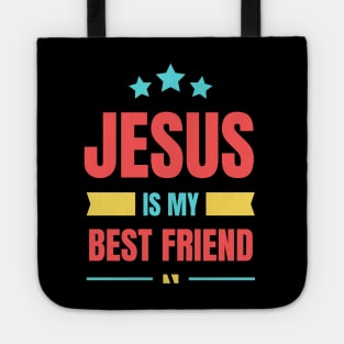 Jesus Is My Best Friend | Christian Typography Tote