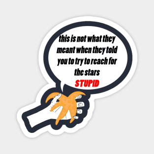 funny reach for the stars starfish Magnet