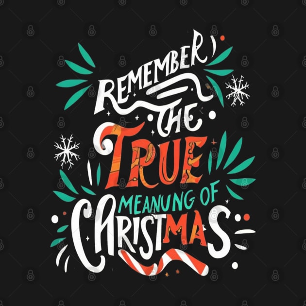 Remember The True Meaning Of Chrstmas, Santa Waving, Christmas Sa by Customo