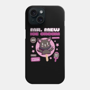 Mr Mew Ice Cream Label Phone Case