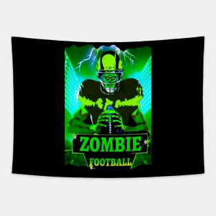 Zombie Football Poster Tapestry