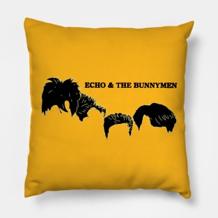 echo and the bunnymen face Pillow